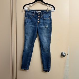Madewell 10” high rise skinny